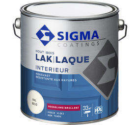 Sigma Sigma lak interieur glans RAL 9010 2,5L Sigma Sigma lak interieur glans RAL 9010 2,5L