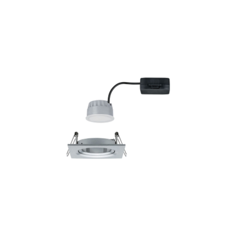 Paulmann Paulmann inbouwspot LED Nova Coin 3-stapdim vierkant kantelbaar aluminium LED 6,5W
