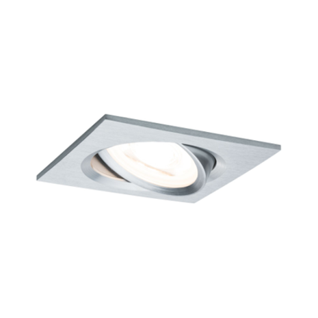 Paulmann Paulmann inbouwspot LED Nova Coin 3-stapdim vierkant kantelbaar aluminium LED 6,5W