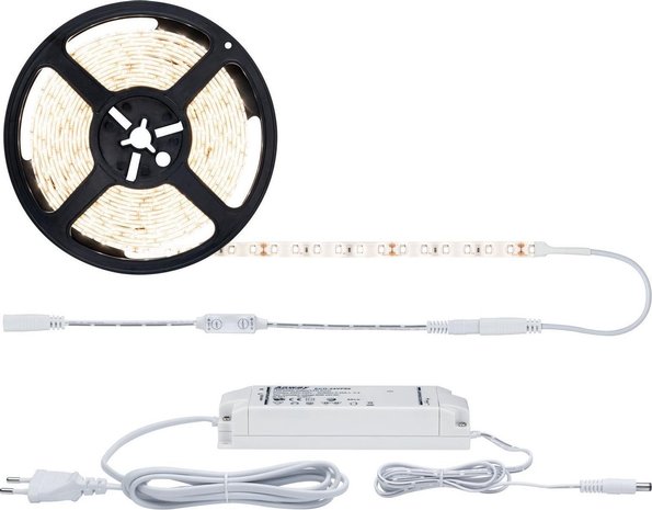 Paulmann Paulmann SimpLED Power set 5m warmwit incl Dimb/schakelbaar 50W 230/24V DC wit kst