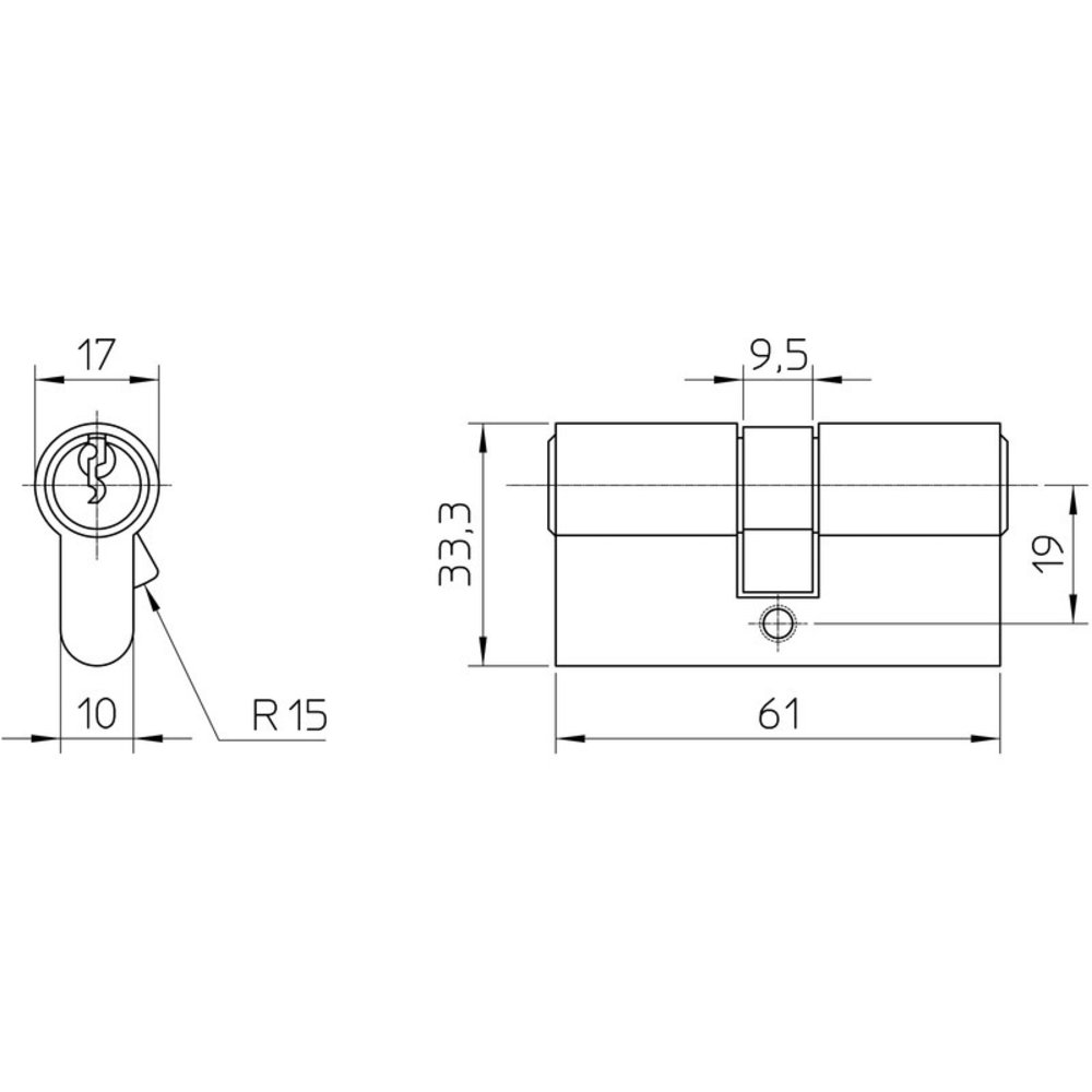 Nemef Nemef veiligheidscilinder 111/9 - Met boorbelemmering - Anti slagpick - SKG** - Lengte 60mm - Met 6 sleutels - 3 cilinders in verpakking Nemef Nemef veiligheidscilinder 111/9 - Met boorbelemmering - Anti slagpick - SKG** - Lengte 60mm - Met 6 sleutels - 3 cilinders in verpakking