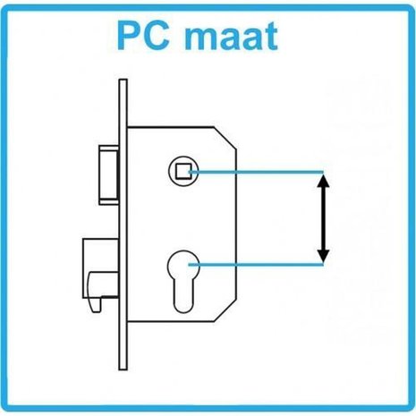Nemef Nemef Paniekslot 699/31-60mm U20 PC72 D2 Nemef Nemef Paniekslot 699/31-60mm U20 PC72 D2