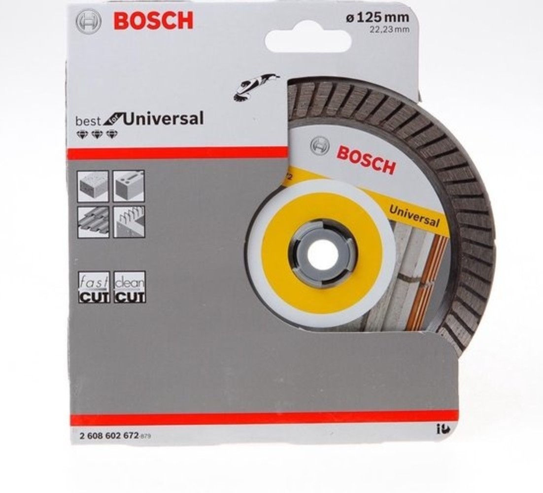Bosch Bosch - Diamantdoorslijpschijf Best for Universal Turbo 125 x 22,23 x 2,2 x 12 mm Bosch Bosch - Diamantdoorslijpschijf Best for Universal Turbo 125 x 22,23 x 2,2 x 12 mm