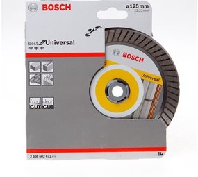 Bosch Bosch - Diamantdoorslijpschijf Best for Universal Turbo 125 x 22,23 x 2,2 x 12 mm Bosch Bosch - Diamantdoorslijpschijf Best for Universal Turbo 125 x 22,23 x 2,2 x 12 mm