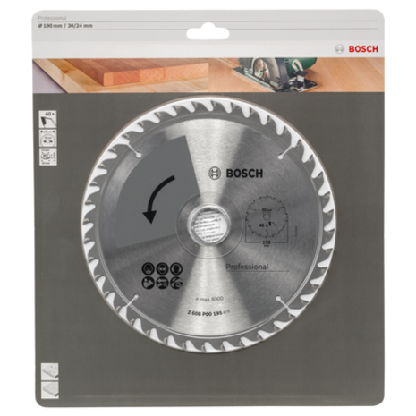 Bosch PROF. CIRKELZAAGBLAD BASIC 190X2.2X30/24,T40 (1)