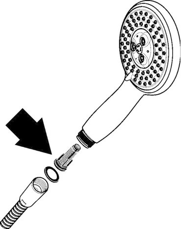 Hansgrohe Hansgrohe handdouche MyClub 100mm 3 stralen chroom/wit