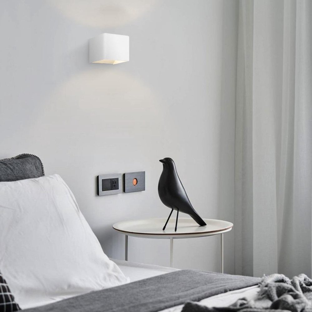 Home Sweet Home Home sweet home LED wandlamp Anna 11 cm - wit Home Sweet Home Home sweet home LED wandlamp Anna 11 cm - wit