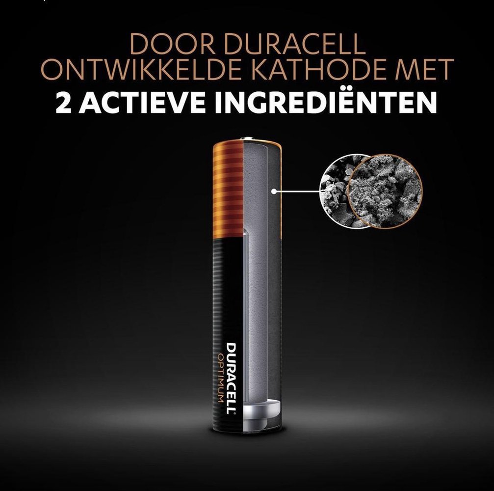Duracell Duracell Optimum Alkaline AAA batterijen - 8 stuks Duracell Duracell Optimum Alkaline AAA batterijen - 8 stuks