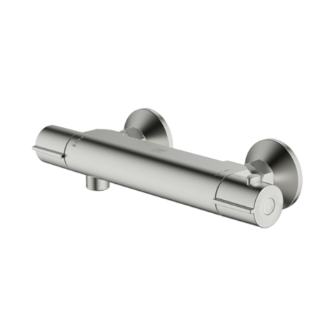 Aquavive AquaVive thermostatische douchekraan Cato 150 mm geborsteld staal Aquavive AquaVive thermostatische douchekraan Cato 150 mm geborsteld staal
