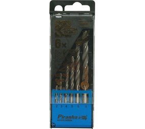 Piranha Black&Decker Piranha HI-TECH Bullet metaalboren cassette, 6 stuks 2 - 8mm X56003