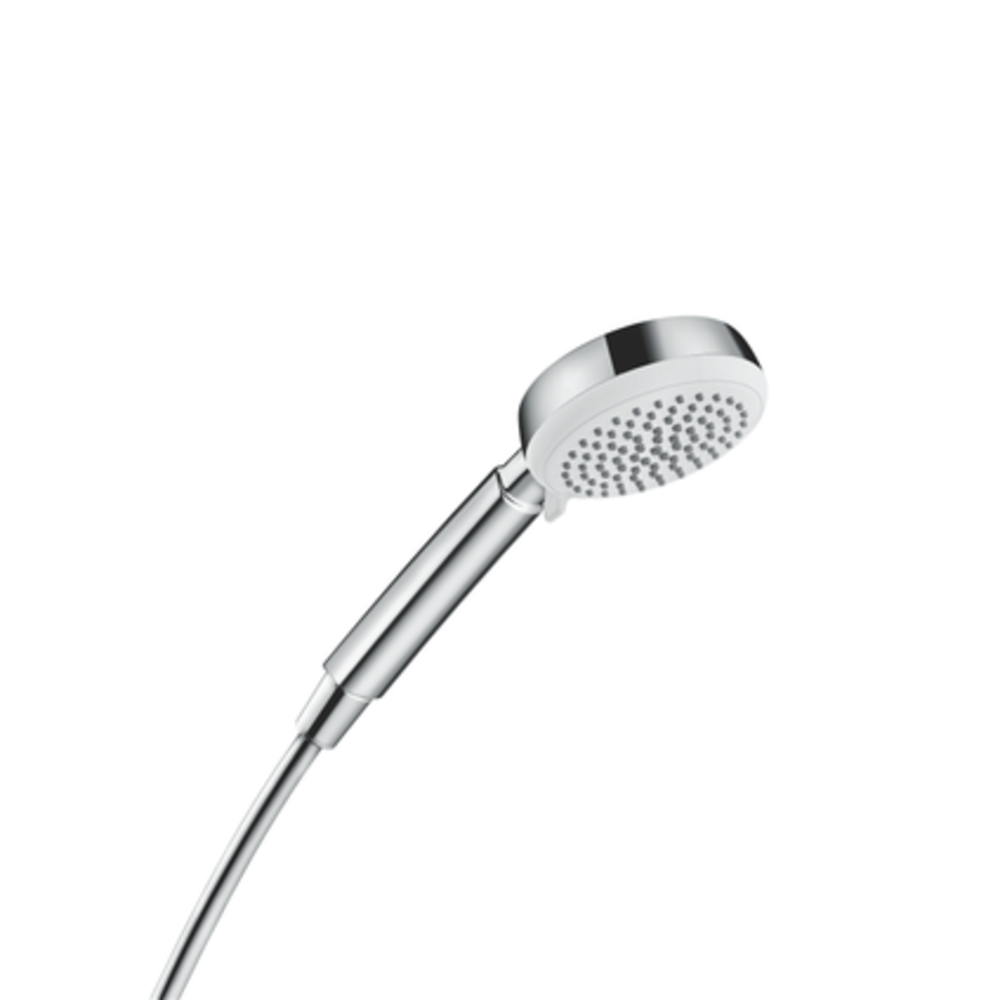 Hansgrohe Hansgrohe handdouche MyClub 100mm 4 stralen chroom/wit Hansgrohe Hansgrohe handdouche MyClub 100mm 4 stralen chroom/wit