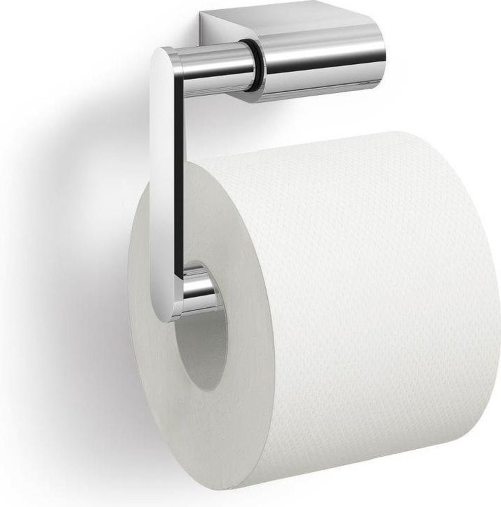 Zack Zack Atore toiletrolhouder zonder klep 12,4x10,4x5,4cm Spiegelglans RVS Zack Zack Atore toiletrolhouder zonder klep 12,4x10,4x5,4cm Spiegelglans RVS
