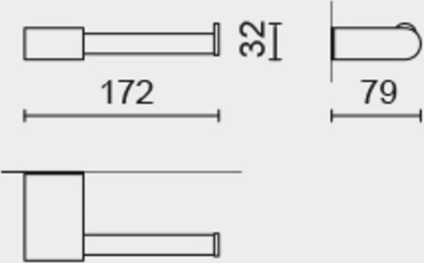 Zack ZACK Atore Toiletrolhouder 17,2x7,9x3,2 cm Glans RVS Zack ZACK Atore Toiletrolhouder 17,2x7,9x3,2 cm Glans RVS