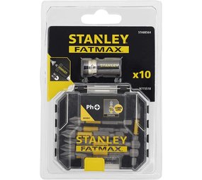 Stanley Stanley STA88564-XJ Kruiskop Philips Tic Tac met 10 stuks 9 x 50 mm en magnetische adapter met vergrendeling. Stanley Stanley STA88564-XJ Kruiskop Philips Tic Tac met 10 stuks 9 x 50 mm en magnetische adapter met vergrendeling.
