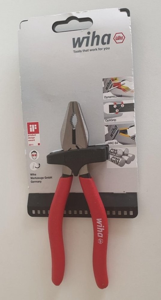 Wiha Wiha Combinatietang Classic met DynamicJoint® en OptiGrip met extra lang snijvlak 160 mm Wiha Wiha Combinatietang Classic met DynamicJoint® en OptiGrip met extra lang snijvlak 160 mm