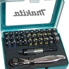 Makita Makita P-79790 Bitset 32-delig met ratel Makita Makita P-79790 Bitset 32-delig met ratel