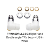 Honeywell Honeywell thermostatisch ventiel design links wit Honeywell Honeywell thermostatisch ventiel design links wit
