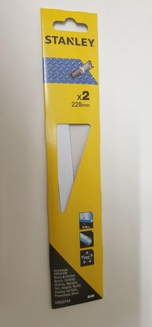 Stanley Stanley recipro zaagbladen 228mm metaal Stanley Stanley recipro zaagbladen 228mm metaal