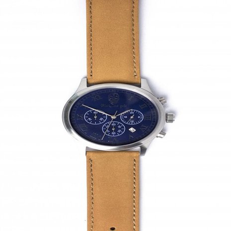 Black and Gold Black & Gold San Cristóbal horloge Dark azul and Brown Black and Gold Black & Gold San Cristóbal horloge Dark azul and Brown