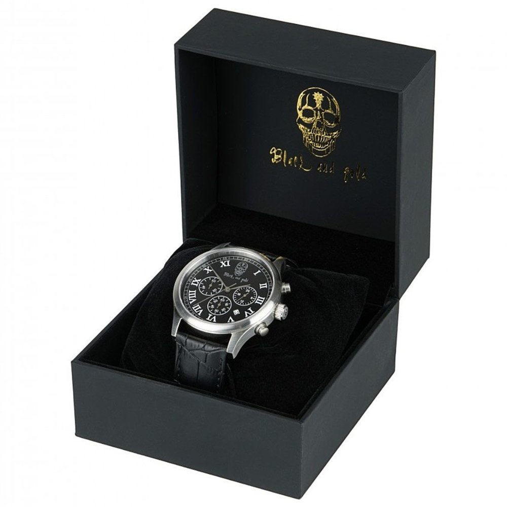 Black and Gold Black & Gold San Cristóbal horloge Gris Grey and Black