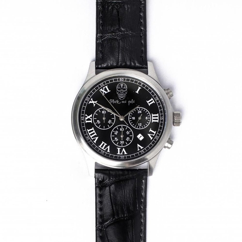 Black and Gold Black & Gold San Cristóbal horloge Gris Grey and Black