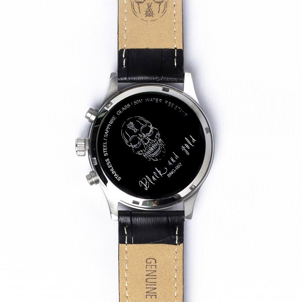 Black and Gold Black & Gold San Cristóbal horloge Gris Grey and Black
