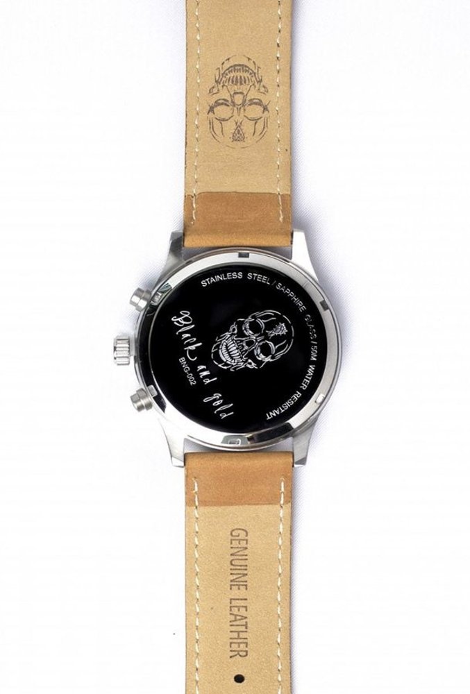 Black and Gold Polshorloge Black & Gold San Cristóbal horloge Azul Black and Gold Polshorloge Black & Gold San Cristóbal horloge Azul