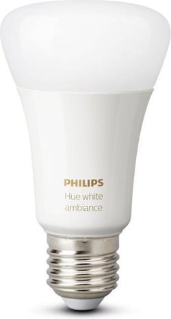 Philips Philips Hue Slimme Lichtbron E27 Duopack - White Ambiance - 8,5W - Bluetooth - 2 Stuks Philips Philips Hue Slimme Lichtbron E27 Duopack - White Ambiance - 8,5W - Bluetooth - 2 Stuks