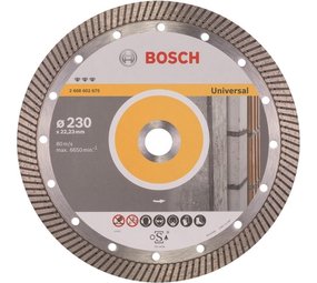Bosch Bosch - Diamantdoorslijpschijf Best for Universal Turbo 230 x 22,23 x 2,5 x 15 mm Bosch Bosch - Diamantdoorslijpschijf Best for Universal Turbo 230 x 22,23 x 2,5 x 15 mm