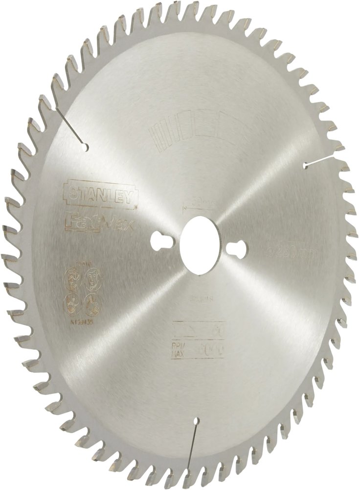 Stanley Stanley cirkelzaagblad FatMax TCT 250x30mm 60T (STA15610) Stanley Stanley cirkelzaagblad FatMax TCT 250x30mm 60T (STA15610)