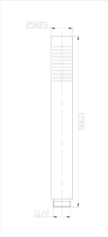 Wiesbaden Mueller Cube staaf handdouche RVS Wiesbaden Mueller Cube staaf handdouche RVS