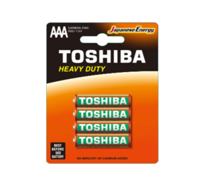 Toshiba Toshiba 40 x AAA Heavy Duty Zinc Carbon batterijen , R03KG PB-4C 10x4 pack VOORDEELPAK Toshiba Toshiba 40 x AAA Heavy Duty Zinc Carbon batterijen , R03KG PB-4C 10x4 pack VOORDEELPAK