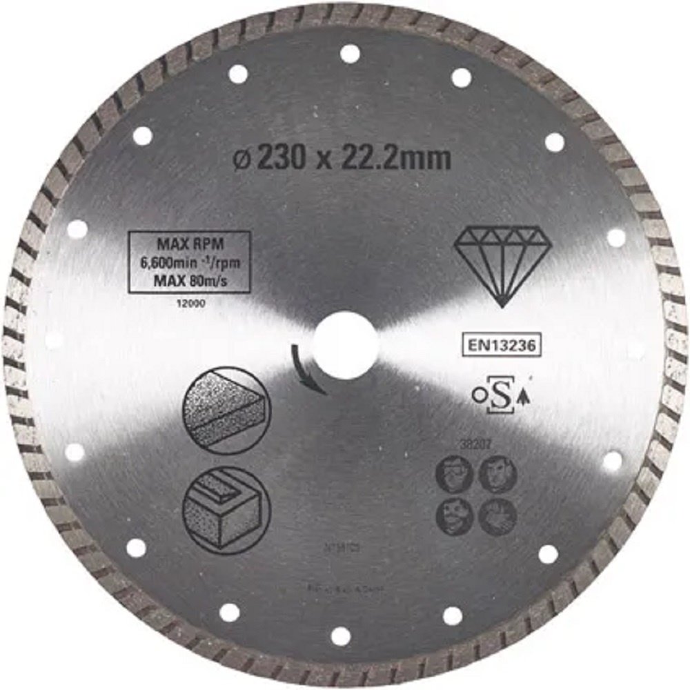 Stanley Stanley STA38207-XJ diamantzaagblad 23 cm Diamantzaagblad met turborand Stanley Stanley STA38207-XJ diamantzaagblad 23 cm Diamantzaagblad met turborand