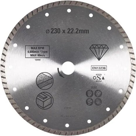 Stanley Stanley STA38207-XJ diamantzaagblad 23 cm Diamantzaagblad met turborand Stanley Stanley STA38207-XJ diamantzaagblad 23 cm Diamantzaagblad met turborand