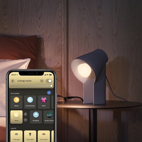 Philips Philips Hue standaardlamp E27 Lichtbron - white Ambiance - 1-pack - 1100lm - Bluetooth Philips Philips Hue standaardlamp E27 Lichtbron - white Ambiance - 1-pack - 1100lm - Bluetooth
