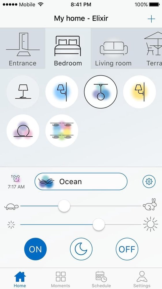 WiZ WiZ colors plafondlamp LUNAR - 2000lm - IP23 - met afstandsbediening WiZmote - glas WiZ WiZ colors plafondlamp LUNAR - 2000lm - IP23 - met afstandsbediening WiZmote - glas