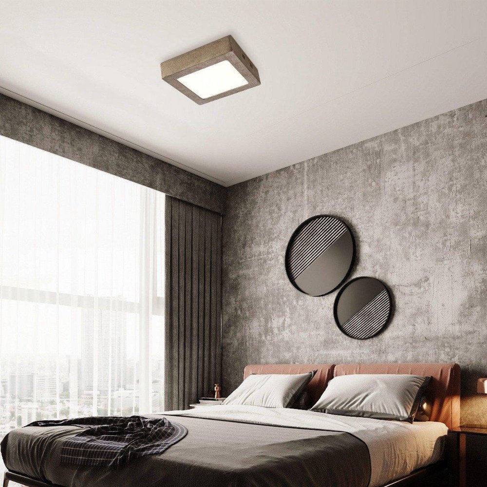 Home Sweet Home Home sweet home LED plafondlamp Ska 17 vierkant - burned-metal Home Sweet Home Home sweet home LED plafondlamp Ska 17 vierkant - burned-metal