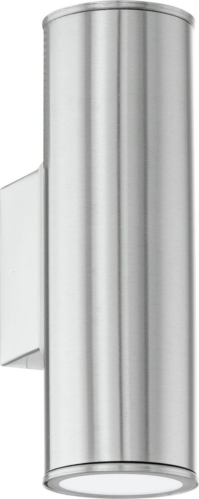 Eglo  Eglo Riga Wandlamp - Voor buiten - 2 Lichts - LED - RVS Eglo  Eglo Riga Wandlamp - Voor buiten - 2 Lichts - LED - RVS