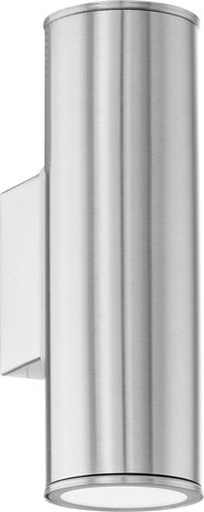 Eglo  Eglo Riga Wandlamp - Voor buiten - 2 Lichts - LED - RVS Eglo  Eglo Riga Wandlamp - Voor buiten - 2 Lichts - LED - RVS