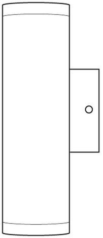 Eglo  Eglo Riga Wandlamp - Voor buiten - 2 Lichts - LED - RVS Eglo  Eglo Riga Wandlamp - Voor buiten - 2 Lichts - LED - RVS