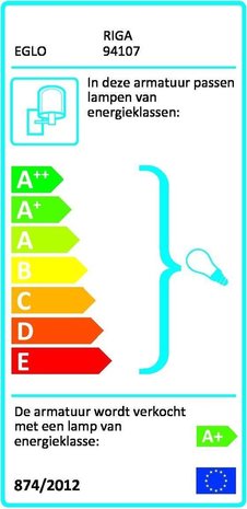 Eglo  Eglo Riga Wandlamp - Voor buiten - 2 Lichts - LED - RVS Eglo  Eglo Riga Wandlamp - Voor buiten - 2 Lichts - LED - RVS