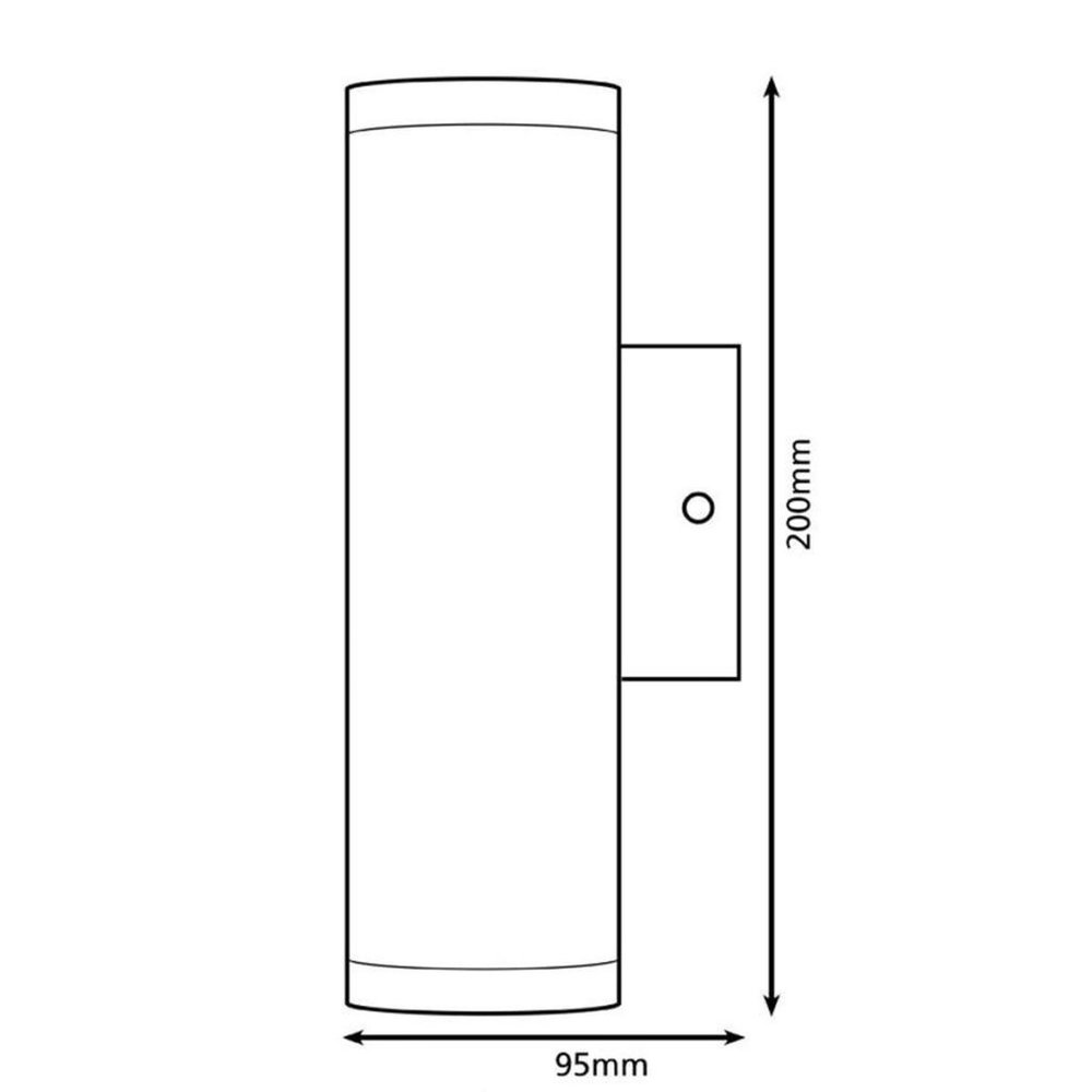 Eglo  Eglo Riga Wandlamp - Voor buiten - 2 Lichts - LED - RVS Eglo  Eglo Riga Wandlamp - Voor buiten - 2 Lichts - LED - RVS