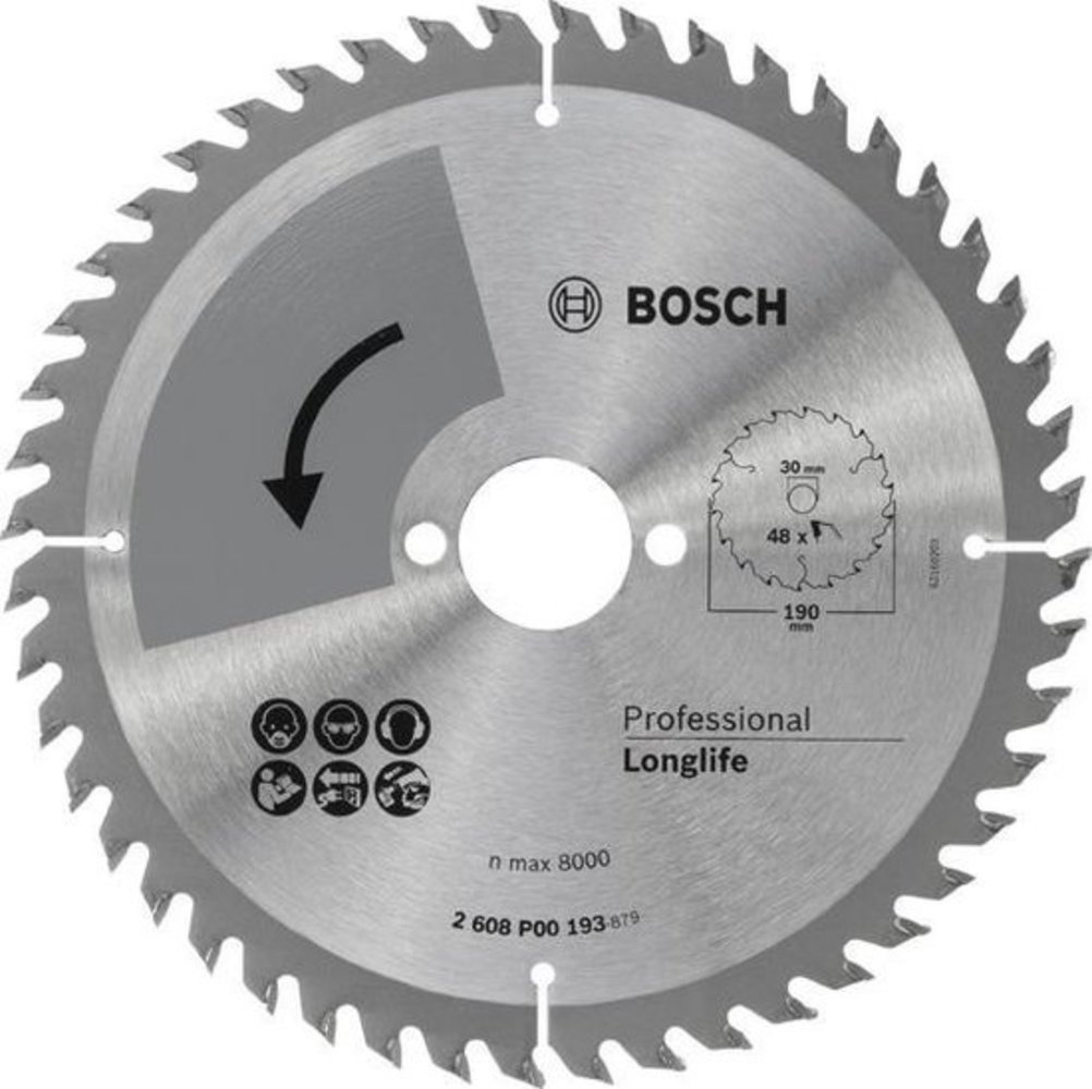 Bosch Bosch cirkelzaagblad - Precision - 190X2X30/-,T48 Bosch Bosch cirkelzaagblad - Precision - 190X2X30/-,T48