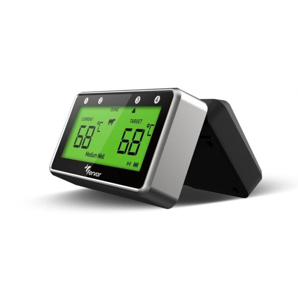 Fervor Fervor slimme draadloze thermometer met 4 sondes PRO10 Fervor Fervor slimme draadloze thermometer met 4 sondes PRO10