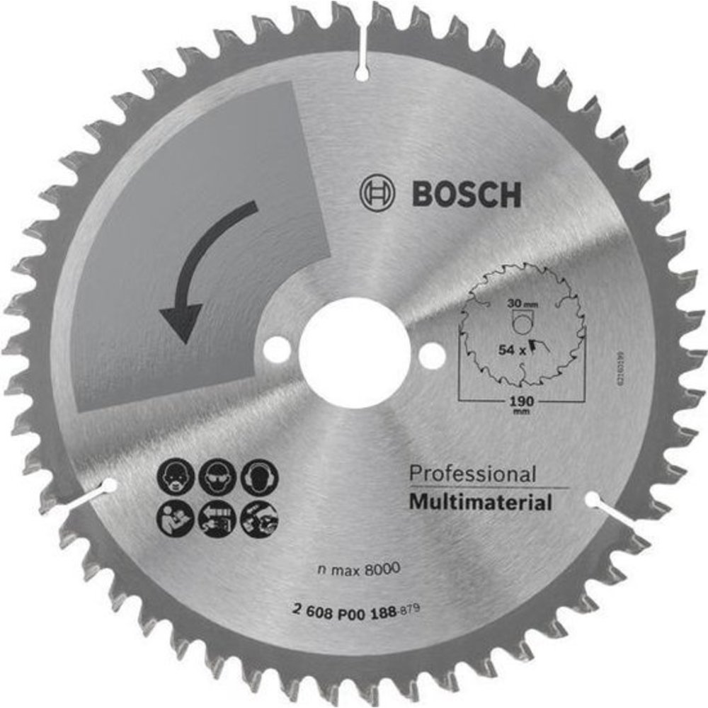 Bosch cirkelzaagblad Special 190x2x30mm 54t - willemxl.com, image size:1000x1000