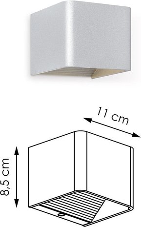 Home Sweet Home Home sweet home LED wandlamp Anna - grijs Home Sweet Home Home sweet home LED wandlamp Anna - grijs