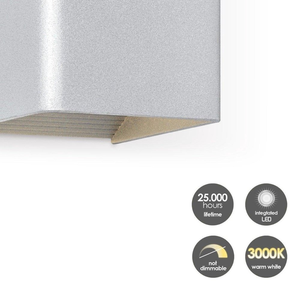 Home Sweet Home Home sweet home LED wandlamp Anna - grijs Home Sweet Home Home sweet home LED wandlamp Anna - grijs