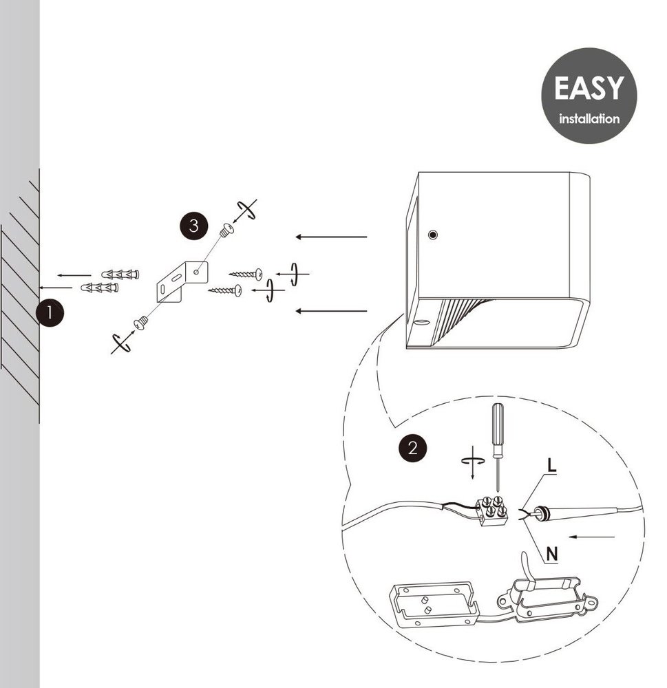 Home Sweet Home Home sweet home LED wandlamp Anna - grijs Home Sweet Home Home sweet home LED wandlamp Anna - grijs