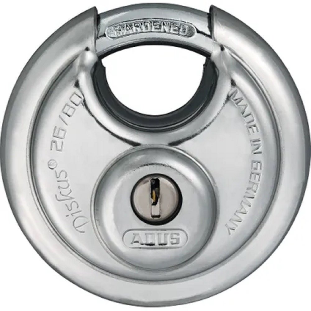 Abus Abus Diskus hangslot TKDI37/80 RVS Abus Abus Diskus hangslot TKDI37/80 RVS