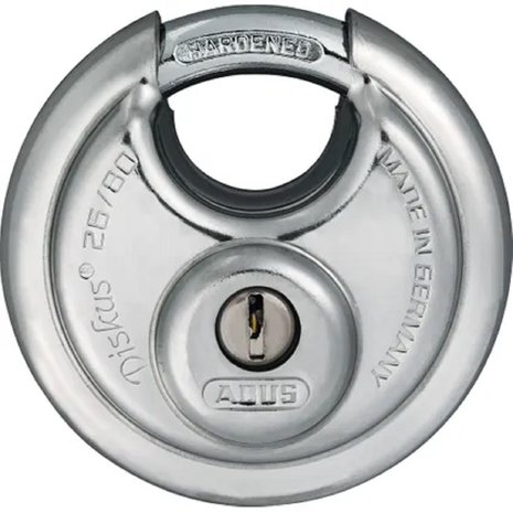 Abus Abus Diskus hangslot TKDI37/80 RVS Abus Abus Diskus hangslot TKDI37/80 RVS